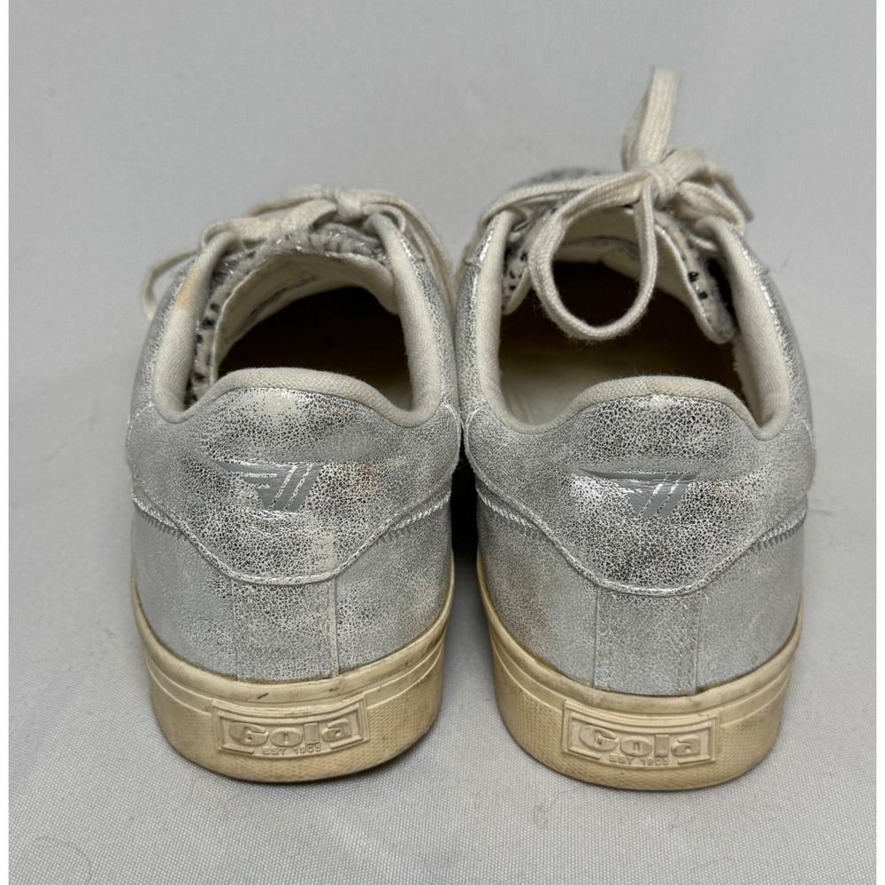 Gola Orchid II Cheetah Womens Silver Metallic Animal Print Sneaker CLA466 Size 9 - Picture 5 of 11